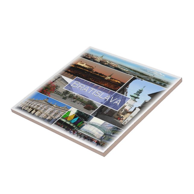 Azulejo De Cerâmica zSK004 BRATISLAVA, Eslováquia, Europa, (Lateral)