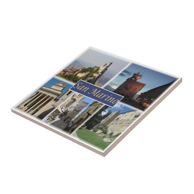 Azulejo De Cerâmica zSM003 SAN MARINO, Europa (Lateral)