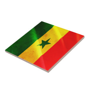 Azulejo De Cerâmica zSN002 SENEGAL, Sinalizador de onda, África, gelad