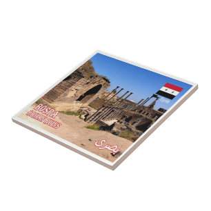 Azulejo De Cerâmica zSY012 BOSRA, Ruínas Romanas, Síria,