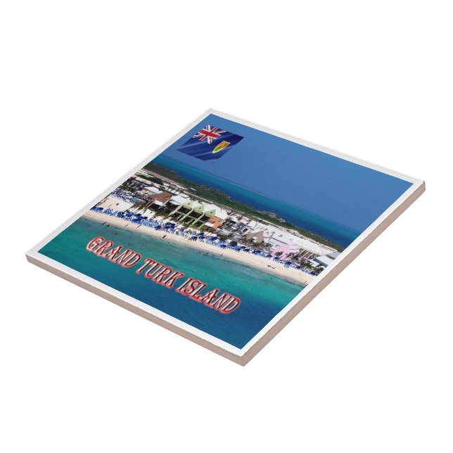 Azulejo De Cerâmica zTC005 GRAND TURK ISLAND, Turks e Caicos, (Lateral)