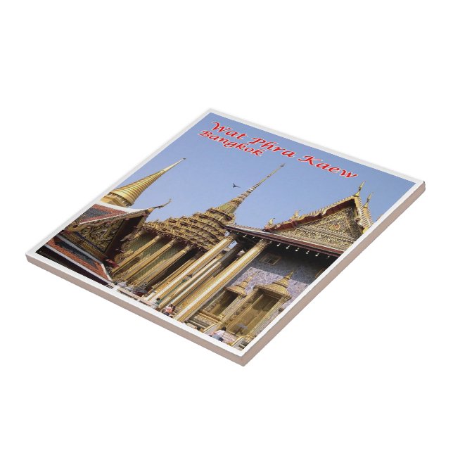 Azulejo De Cerâmica zTH032 WAT PHRA KAEW, Tailândia (Lateral)