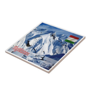 Azulejo De Cerâmica zTJ004 MINING no Tajiquistão, na Ásia,