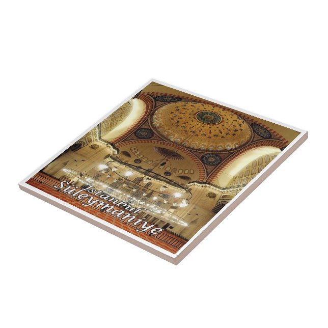 Azulejo De Cerâmica zTR017 BASILICA SULEIMAN, Istambul, Turquia, (Lateral)