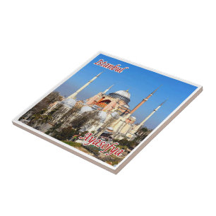 Azulejo De Cerâmica zTR018 BASÍLICA SANTA SOFIA, Istambul, Turquia