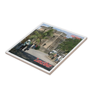 Azulejo De Cerâmica zTZ009 ZANZIBAR, Forte Antigo, Tanzânia, África,