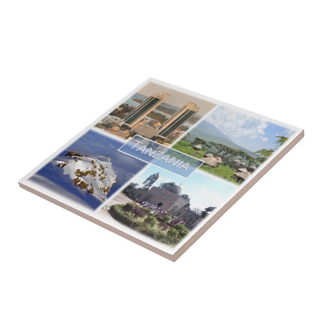 Azulejo De Cerâmica zTZ016 TANZÂNIA, Mosaico, África (Lateral)