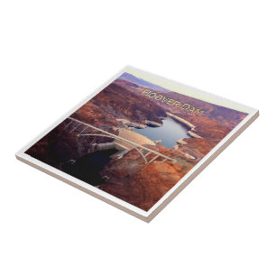 Azulejo De Cerâmica zUS016 HOOVER DAM, Colorado, Lake Meid,