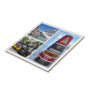 Azulejo De Cerâmica zUS020 KEY WEST, Mosaico, Flórida, América,