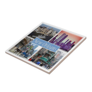 Azulejo De Cerâmica zUS049 NEW ORLEANS LOUISIANA, Mosaico,