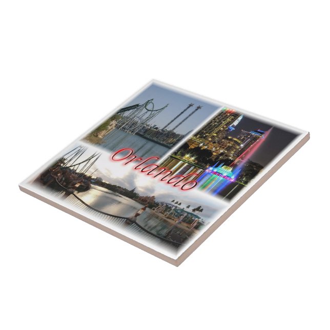 Azulejo De Cerâmica zUS056 ORLANDO Florida, Orlando, América (Lateral)