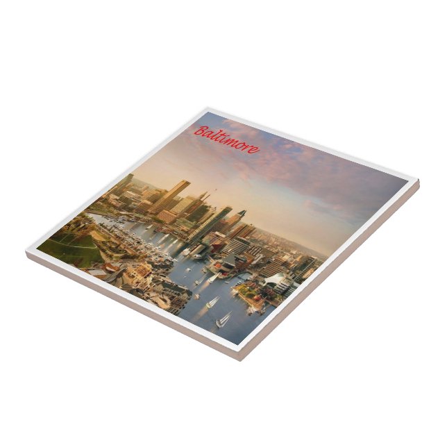 Azulejo De Cerâmica zUS183 BALTIMORE, Maryland, América, (Lateral)