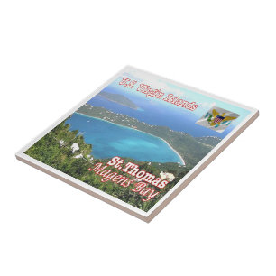 Azulejo De Cerâmica zVI012 SÃO TOMÁS, Magens Bay, Ilhas Virgens,