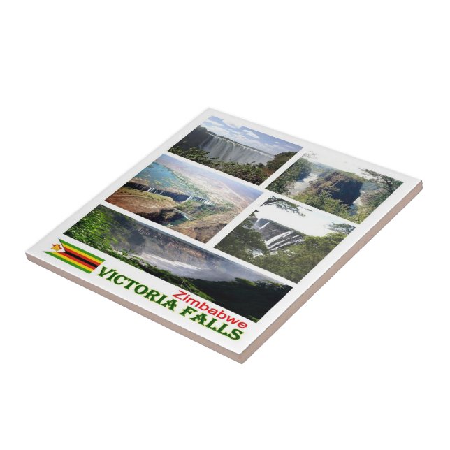 Azulejo De Cerâmica ZW008 VICTORIA FALLS, Mosaico, Zimbabué, (Lateral)