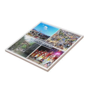 Azulejo De Cerâmica zXK005 KOSOVO, Europa,