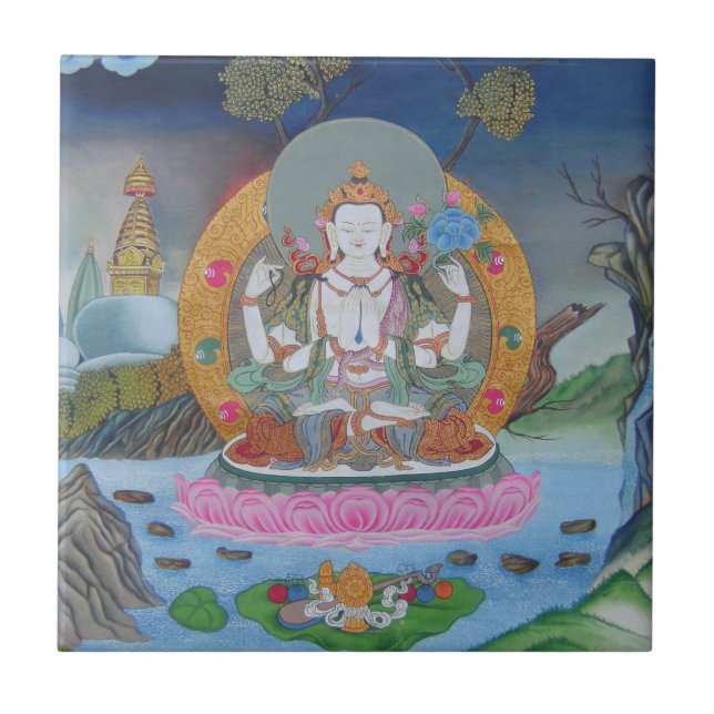 Azulejo de Chenrezig (Frente)