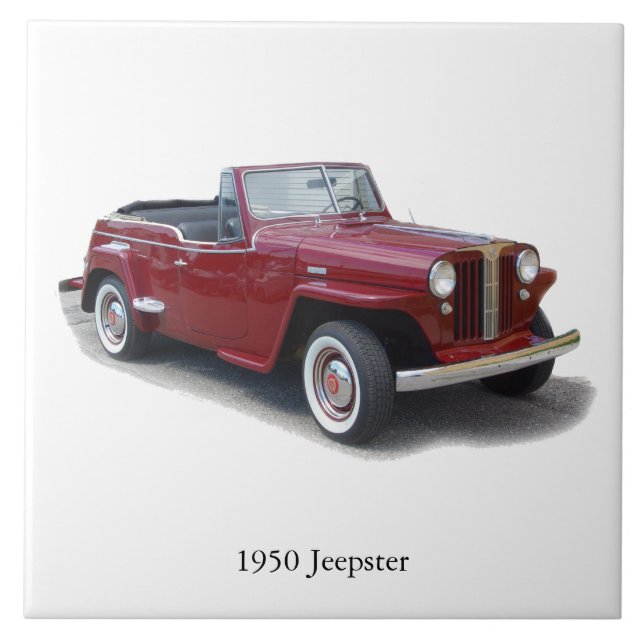azulejo de cima para baixo do Jeepster 1950 (Frente)