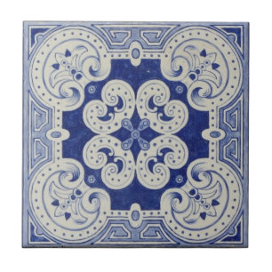 Azulejo de cobalto azul cerâmico