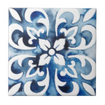 Azulejo de cobalto II<br><div class="desc">Cobalt Azulejo II por Grace Popp. Padrão parecido com o azulejo azul com um design floral.</div>
