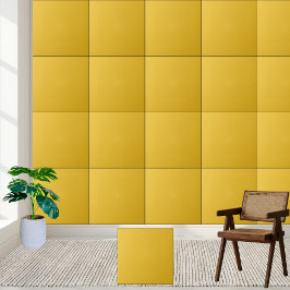 Azulejo de cor sólida amarelo ouro