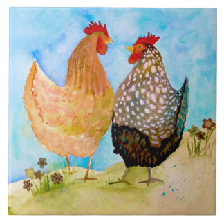 Azulejo de Cozinha Cerâmica de Amizade Hens