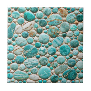 Azulejo de Design cerâmica de Turquesa Mosaico