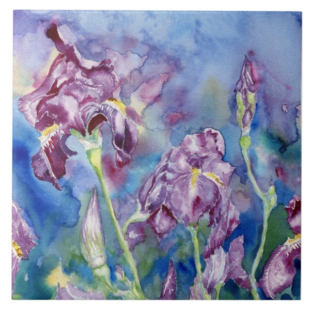 Azulejo de Destaque de Cerâmica "Iris" (Frente)