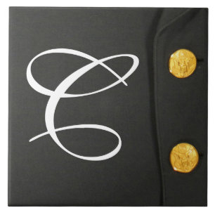 AZULEJO de Exibição de Monograma de Vestido Unifor