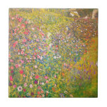Azulejo de Flores Rosa Gustav Klimt<br><div class="desc">azulejo de Flores Rosa Gustav Klimt. Petróleo na canvas de 1900. Uma das pinturas paisagísticas mais belas de Klimt, o Jardim das Flores Rosa ou a Paisagem Horticultural Italiana, apresenta um jardim em expansão na mistura única de maneirismos impressionistas, expressionistas e de arte de Nouveau, de Klimt. O trabalho é...</div>