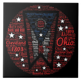 Azulejo de Fotografia Cerâmica do estado de Ohio W