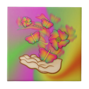 Azulejo de Fotografia cerâmica pequeno (4,25" x 4