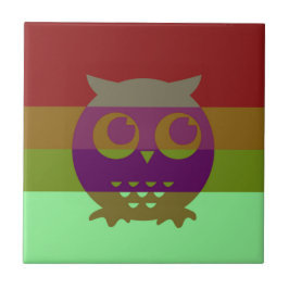 Azulejo de Fotografias Cerâmicas de abstrato Owl