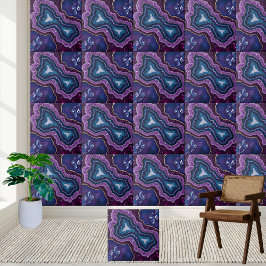 Azulejo de Geodo Ametist Roxo Elegante