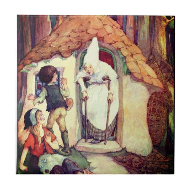 Azulejo de Hansel e Gretel Cerâmica (Frente)
