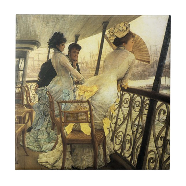 Azulejo de James Tissot Portsmouth (Frente)