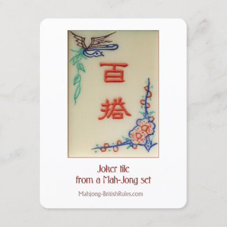 Azulejo de Joker - Cartão Explicativo