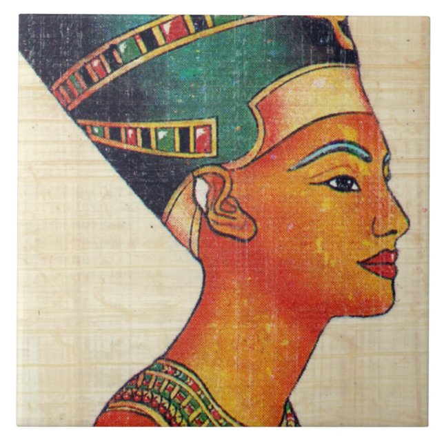 Azulejo de Keepsasaame de cerâmica - Rainha Nefert (Frente)