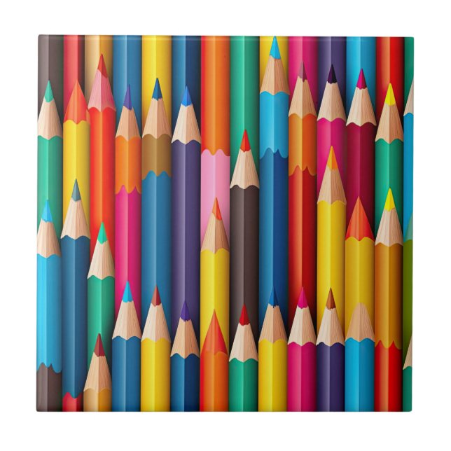 Azulejo de lápis coloridos (Frente)