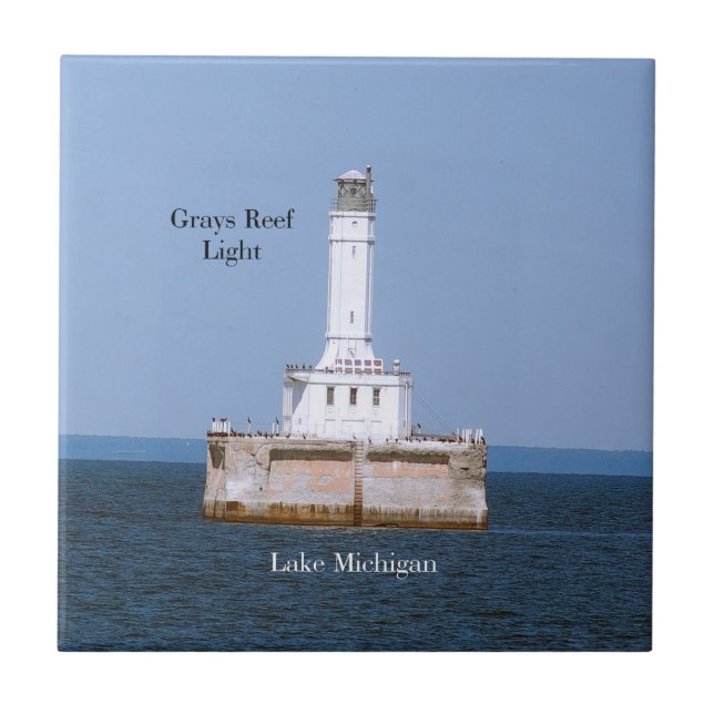 Azulejo de Luz de Recife de Cinza (Frente)