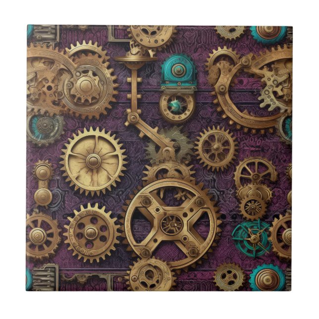 Azulejo de Máquinas Steampunk (Frente)