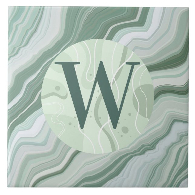 Azulejo de Mármore Verde Claro (Frente)