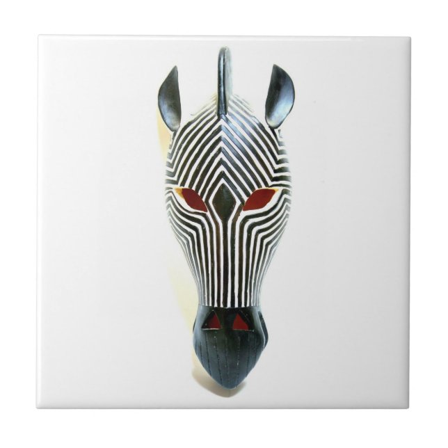 azulejo de máscara zebra (Frente)