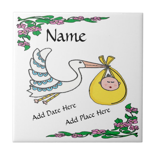 Azulejo de Nascimento, Olhar Holandês, Personaliza (Frente)