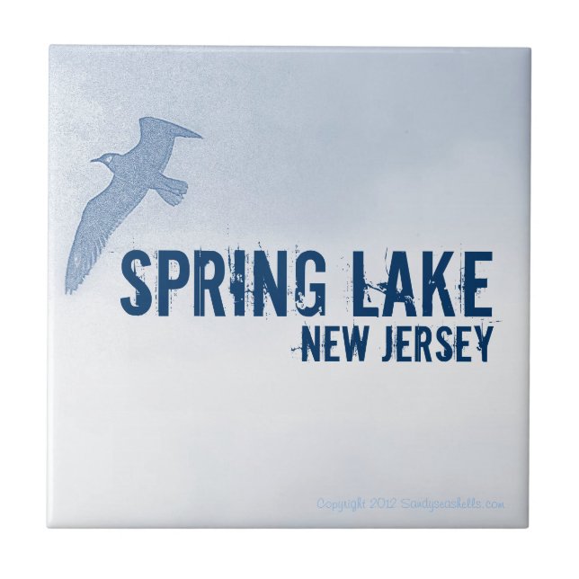 Azulejo de NEW-JERSEY do LAGO do PRIMAVERA (NJ) (Frente)