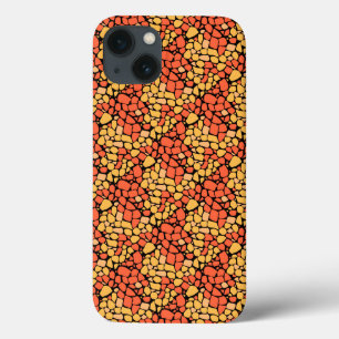 Azulejo de padrão abstrato mosaico amarelo laranja