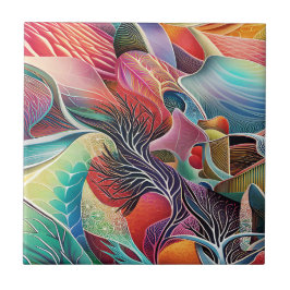 Azulejo de Paisagem Surreal