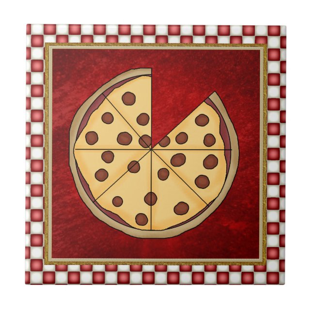Azulejo de pizza italiana (Frente)