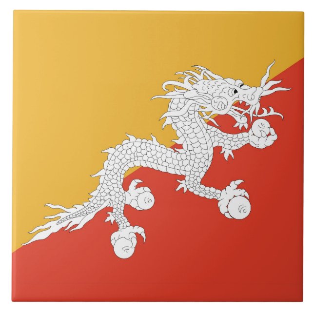 Azulejo de Sinalizador do Butão (Frente)