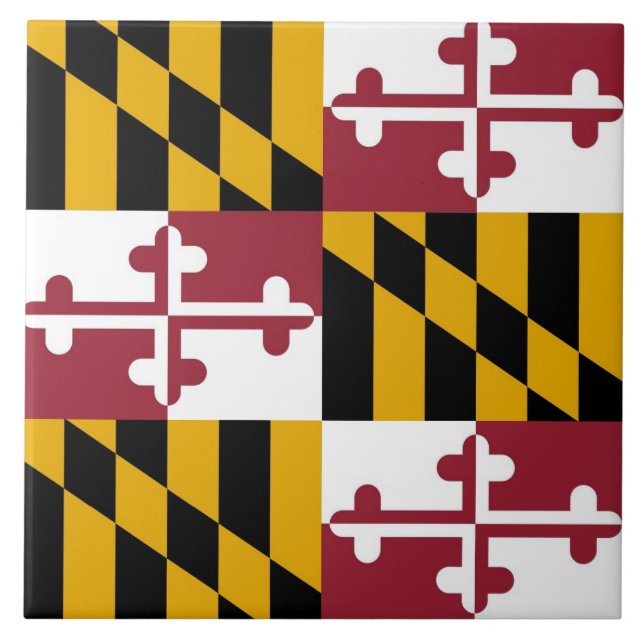 Azulejo de Sinalizador do Estado de Maryland (Frente)