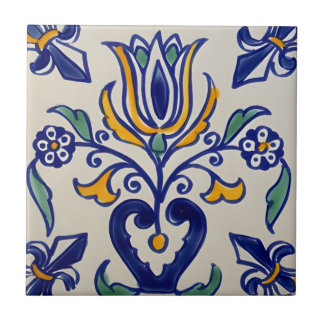 azulejo de tulipas